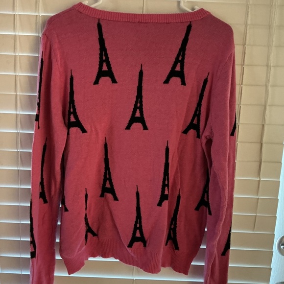 Pink Eiffel Tower Sweater - Picture 2 of 3